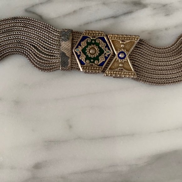 Russian Sterling Silver Bracelet - Picture 2 of 3